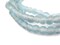 The Bead Chest African Recycled Glass Beads – Handmade in Ghana – Light Blue 7mm Strand for Jewelry Making, Crafts, and Home Decor I Approximately 70 Beads